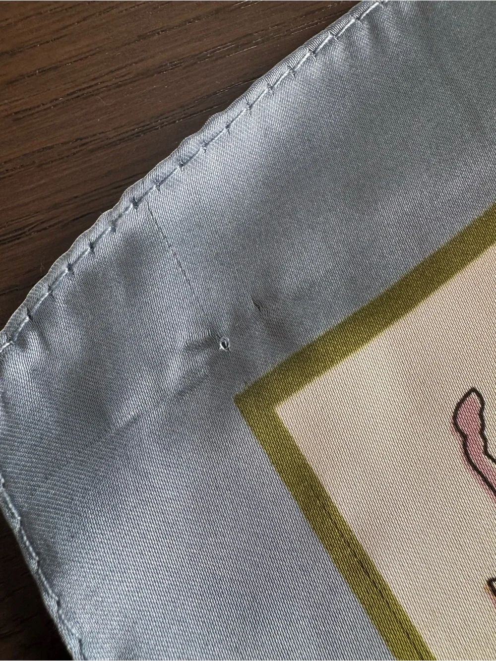 Vintage Equestrian Horse Print Satin Scarf Blue Pink Green Square Riding Motif